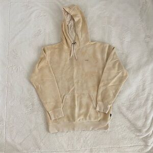 Vans beige/yellow acid wash hoodie